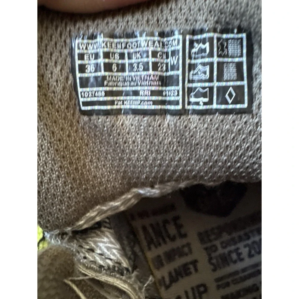 Women's Keen NXIS Explorer Mid Waterproof Hiking Boots Size 6 Beige Tan Brown